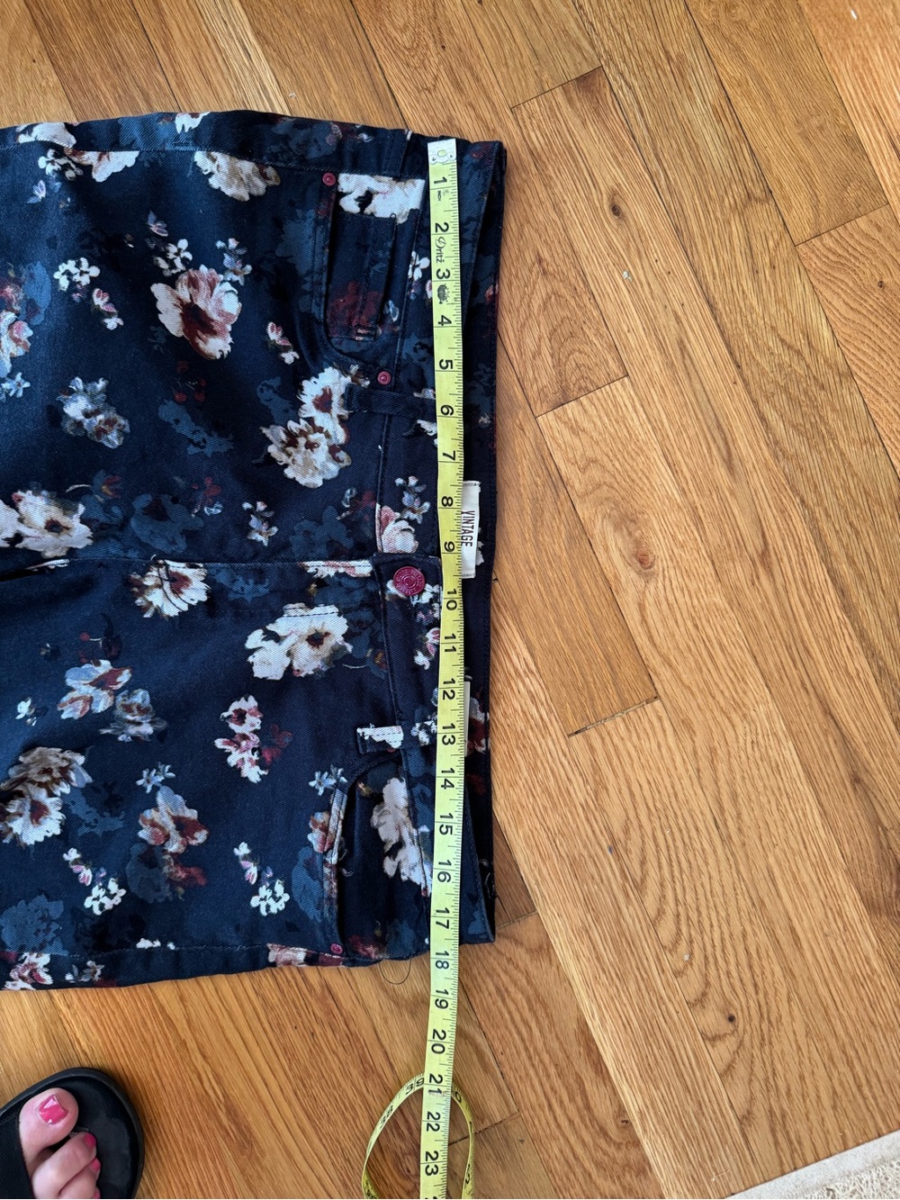 Vintage America floral Jeans boho skinny jeans 14 - Picture 7 of 8